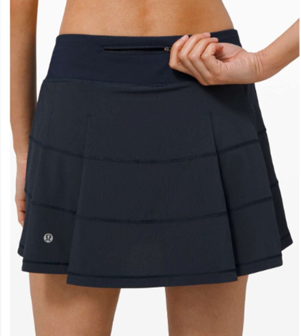 Lululemon Pace Rival Skirt Tall 15" True Navy Size 20 Tennis Golf Running